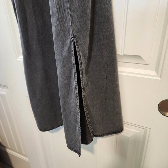 Asos//Denim Women's charcoal maxi dress size 8. Item 0823242D - Picture 3 of 6